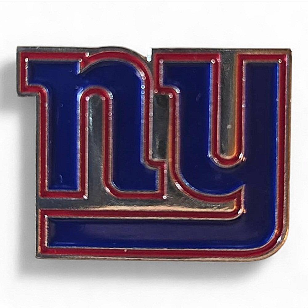 NFL New York GIANTS Logo Pin Collector Butterfly Clasp Blue Football Unisex‎